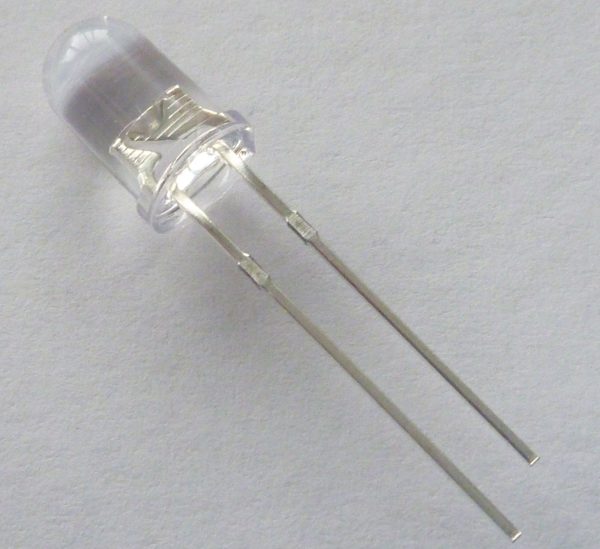 Hvid lysdiode (10 stk.)