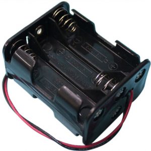 Batteriboks 9V til 6 AA batterier
