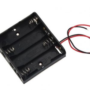 Batteriboks til 4 AA batterier uden on/off