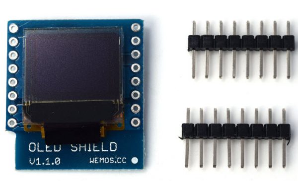 OLED Shield V1.1.0 for WeMos D1 mini 0.66" inch 64X48 IIC I2C