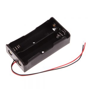 Batteriboks til 2 stk. 18650 Li-Ion batterier