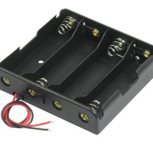 Batteriboks til 4 stk. 18650 Li-Ion batterier