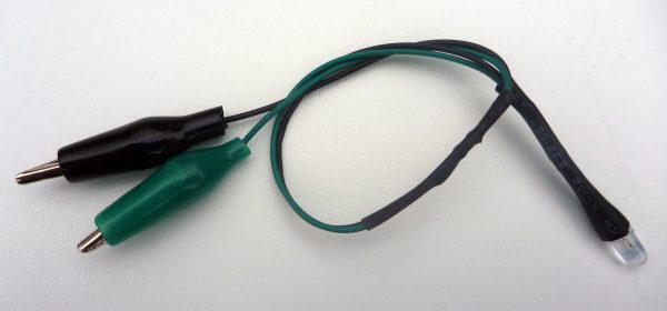 Hvid lysdiode til micro:bit med krokodillenæb