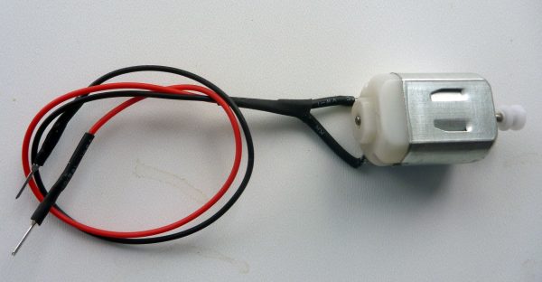 Minimotor med drevskive