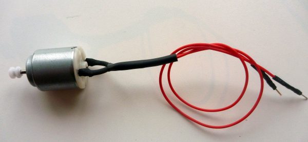 DC motor med drevskive