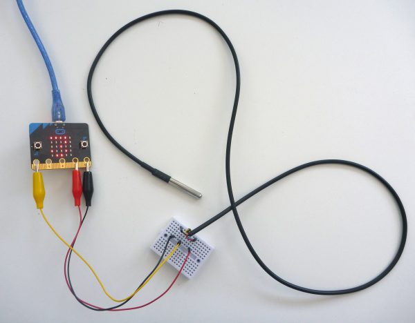 Sæt med vandtæt temperatursensor til micro:bit