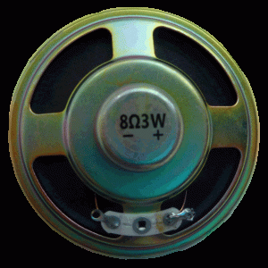 Højttaler 8 ohm – 3 watt. Diameter 57 mm