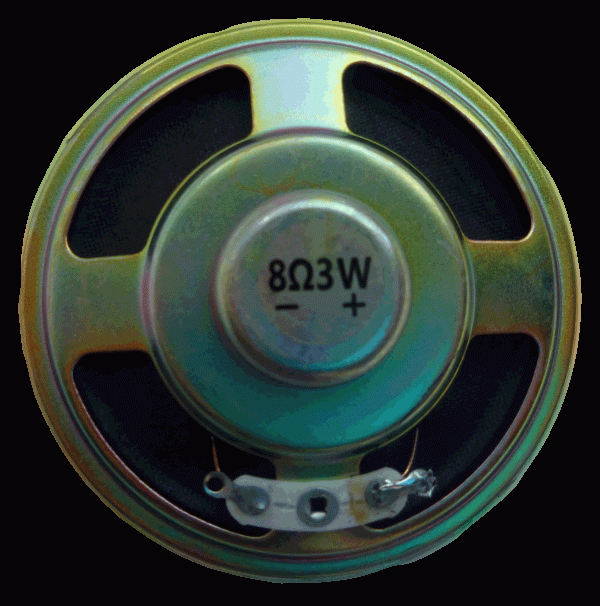 Højttaler 8 ohm – 3 watt. Diameter 57 mm