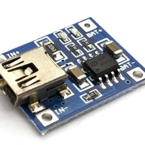 Controller - TP4056 (5V-1A) MINI USB til opladning LIPO-batteri ved hjælp af solcellepanel modul A eller modul C