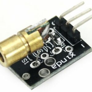 Lasermodul - DOT til Arduino - 5V (KY-008), 650nm, Rød (26 x 15mm)