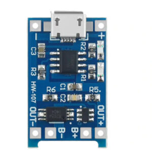 Controller - TP4056 (5V-1A) MICRO USB til opladning LIPO batteri ved hjælp af solcellepanel modul A eller modul C