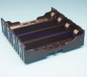 Batteriboks til 4 x 18650 Li-Ion 3,7 V battericeller til parallel- eller serieforbindelse